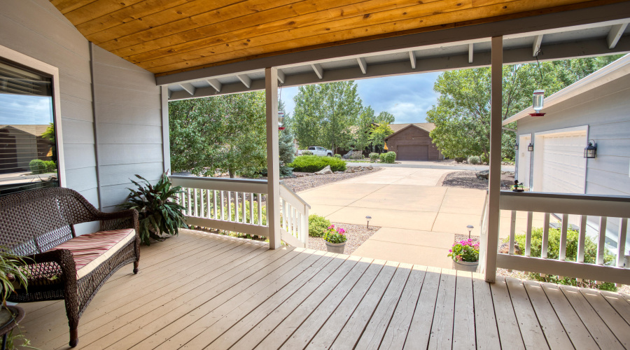 Large covered Front porch