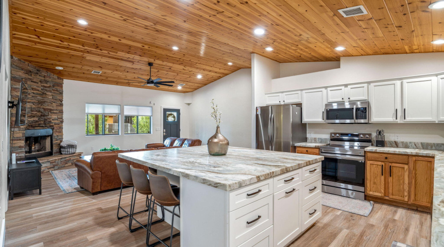 Kitchen towards living room