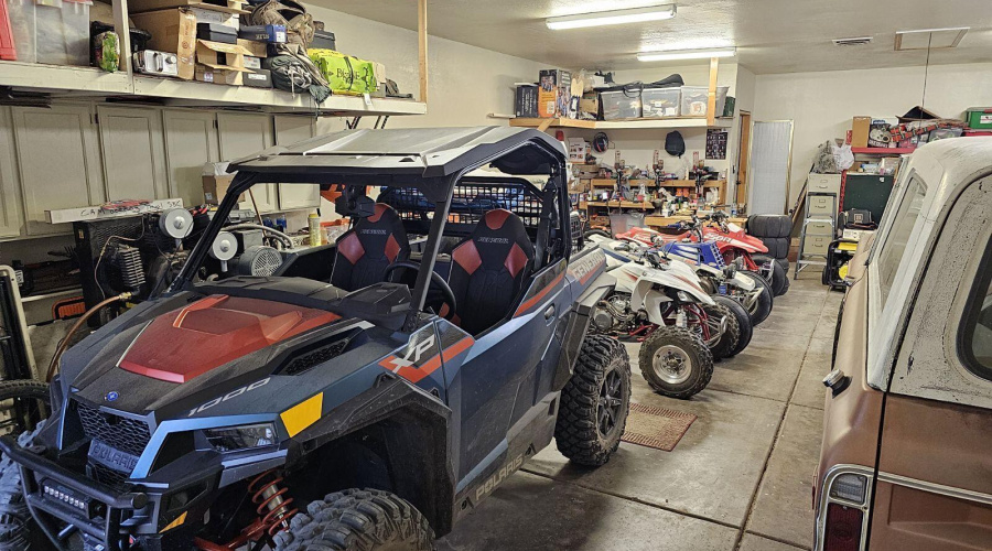 Garage & work area