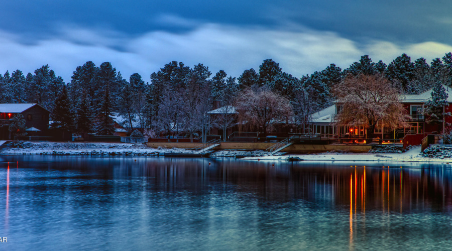 photo pinetop sunrise rainbow lake arizo