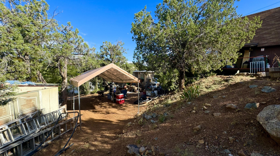 back of rental spot walk path