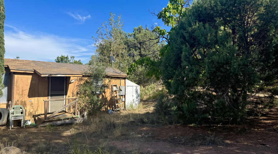 Shed below on small