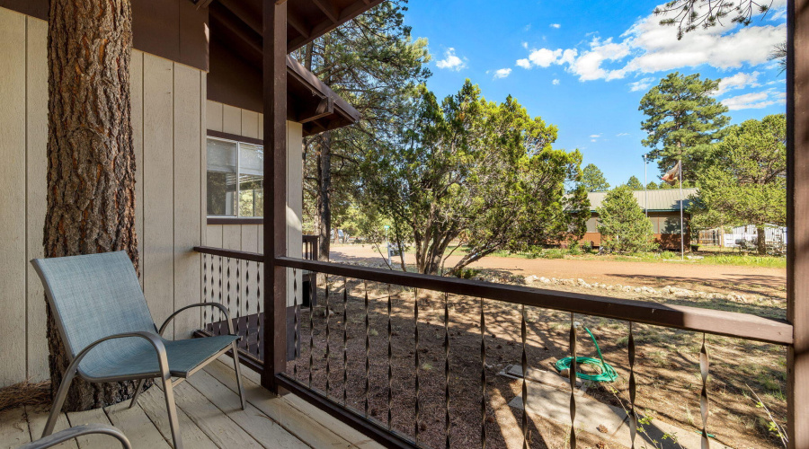 SIDE PORCH OF OWNERS BEDROOM