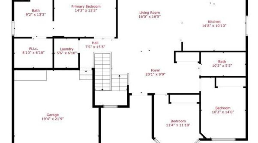 Main Level Floorplan