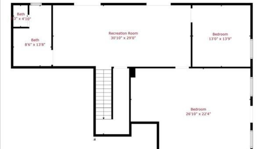 Walkout Basement Level Floorplan