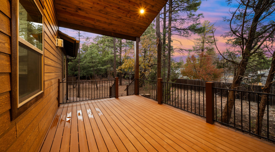 Covered Back Deck