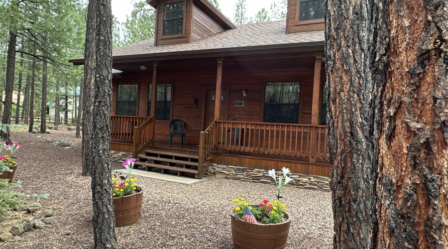 front of cabin