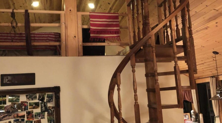 spiral stairs to loft