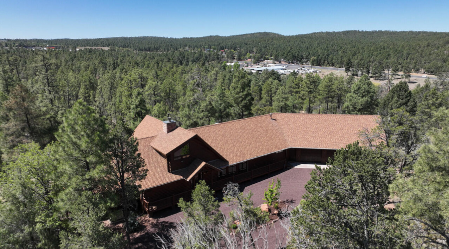 Aerial View of the House