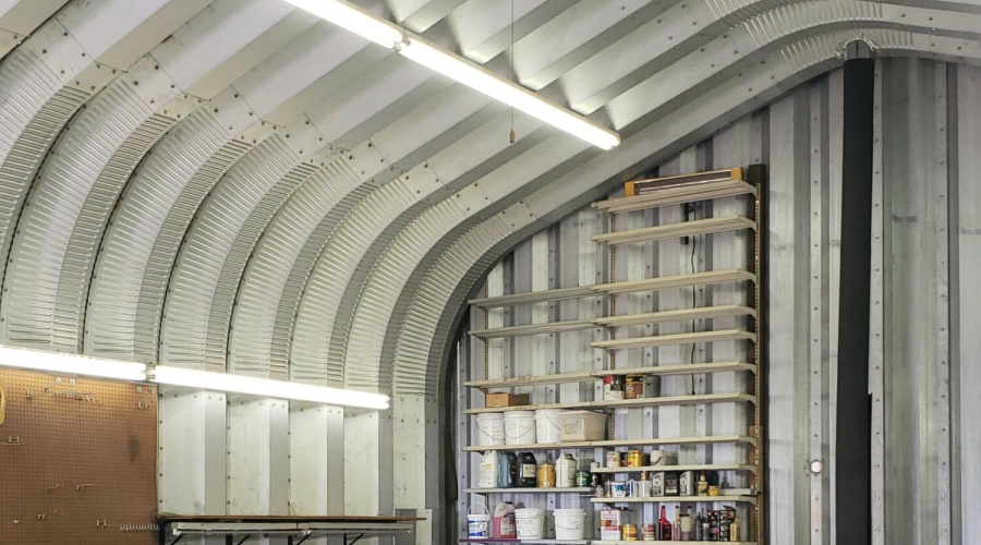 Quonset Garage Interior