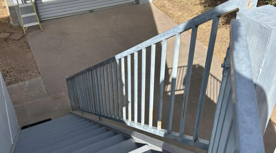 balcony stairs outside