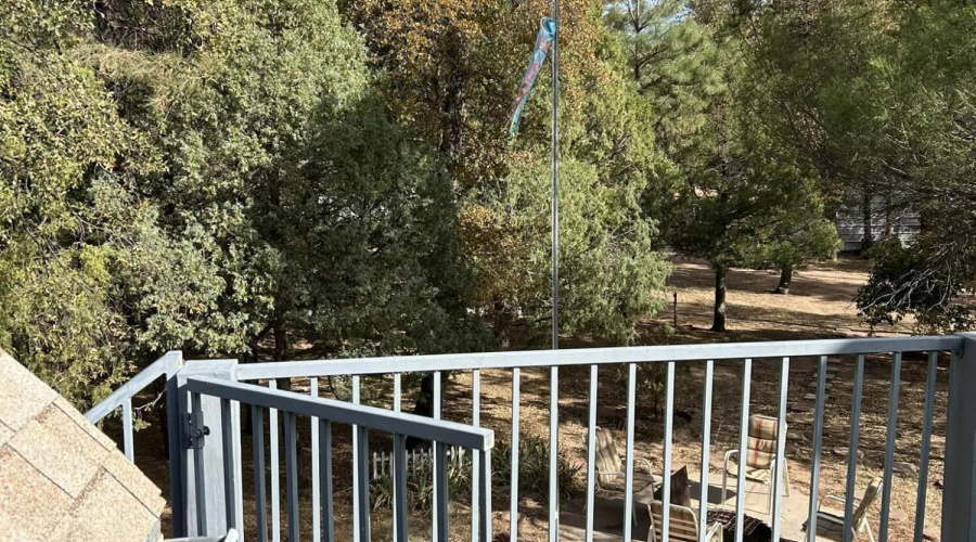 balcony view of property looking east