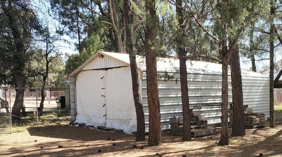 Outbldg w Tarped end