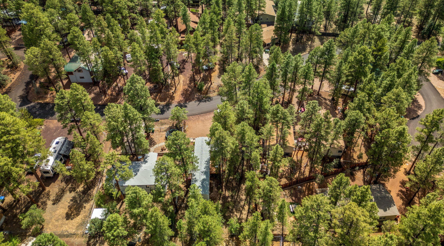 Aerial View of Area Surrounding the home