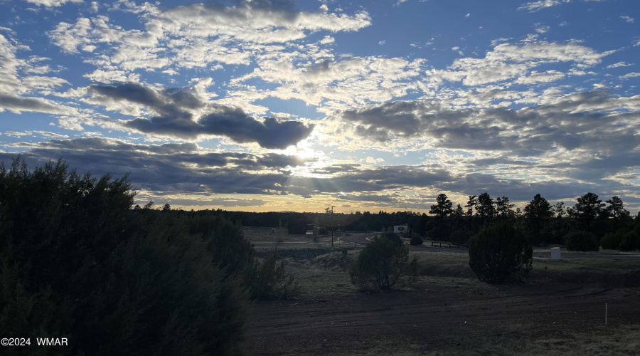 Back deck_setting sun