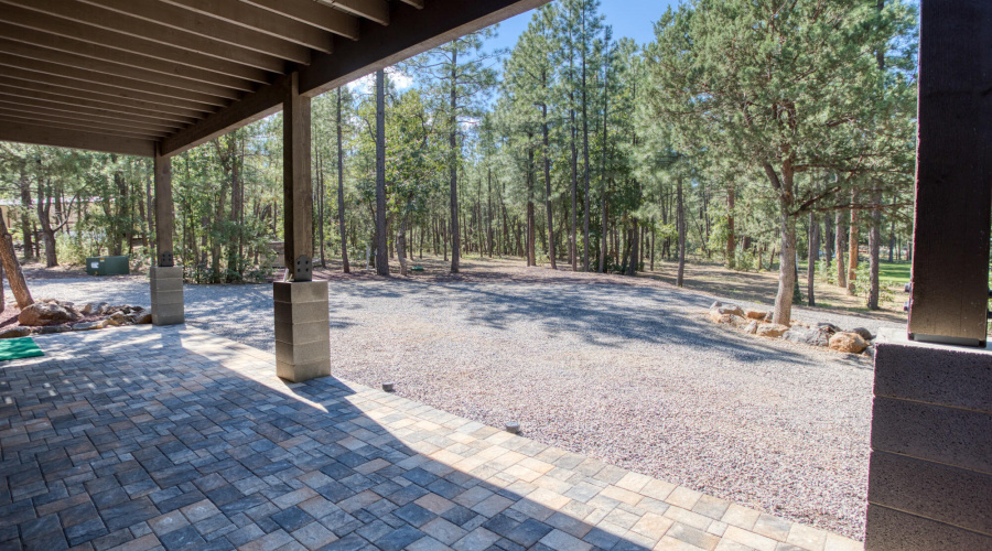 Large paver patio