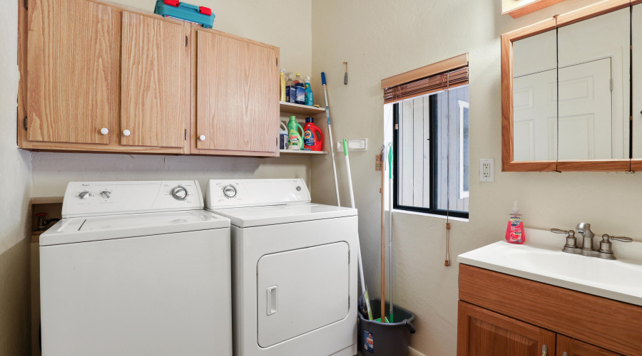 Laundry in Master Bathroom