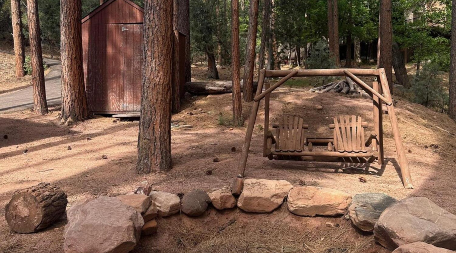 Firepit and Shed