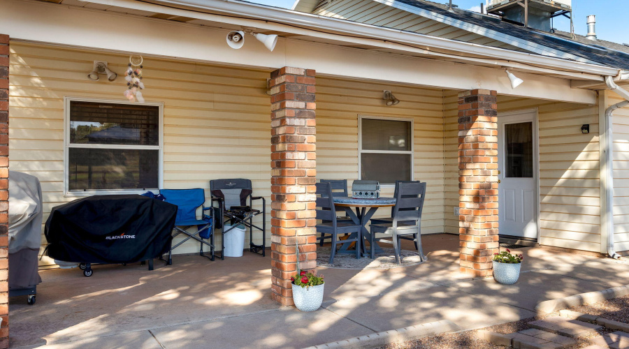 Back covered patio