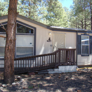 Front of home with handicap ramp