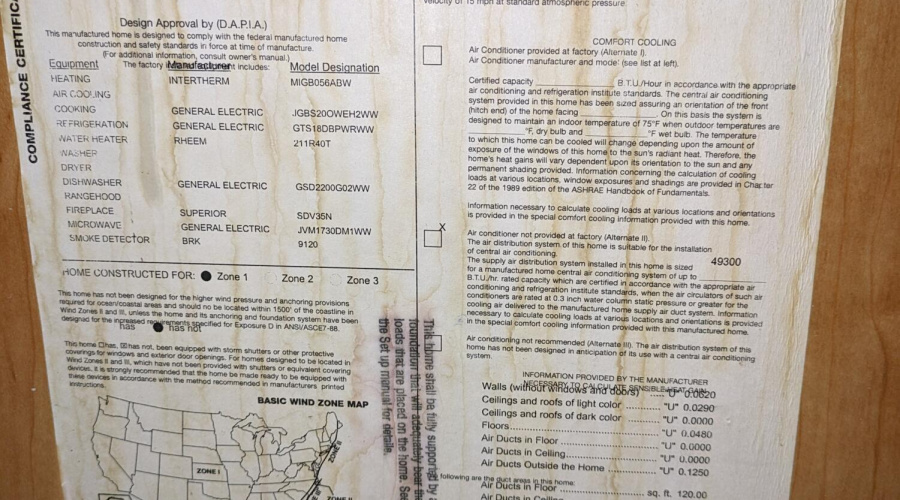 HUD information in cabinet