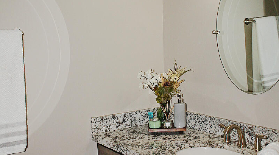 Powder Room off of Kitchen