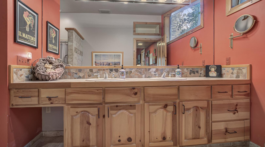 Master bath vanity