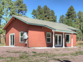 Southwest Elevation of Mountain Cabin