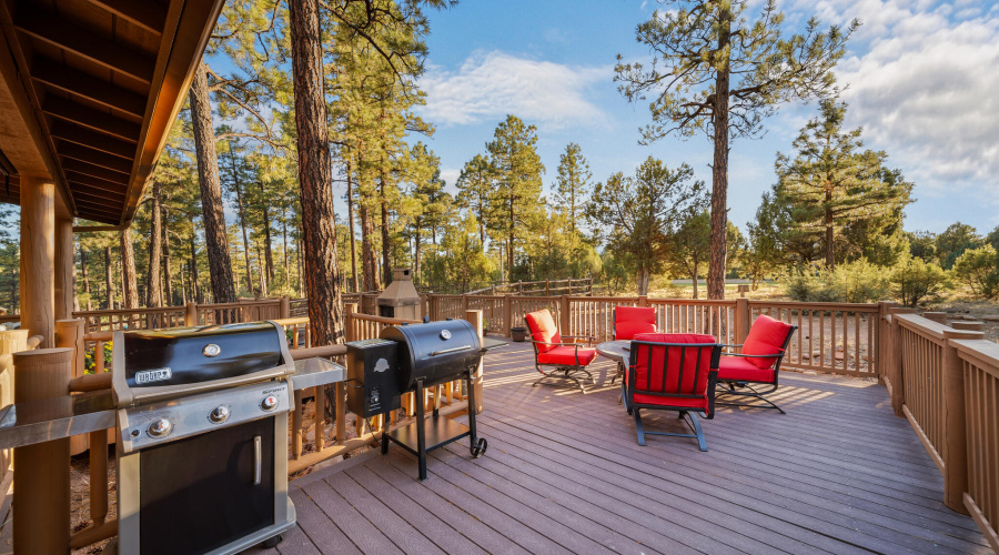 Expansive Back Trex Deck