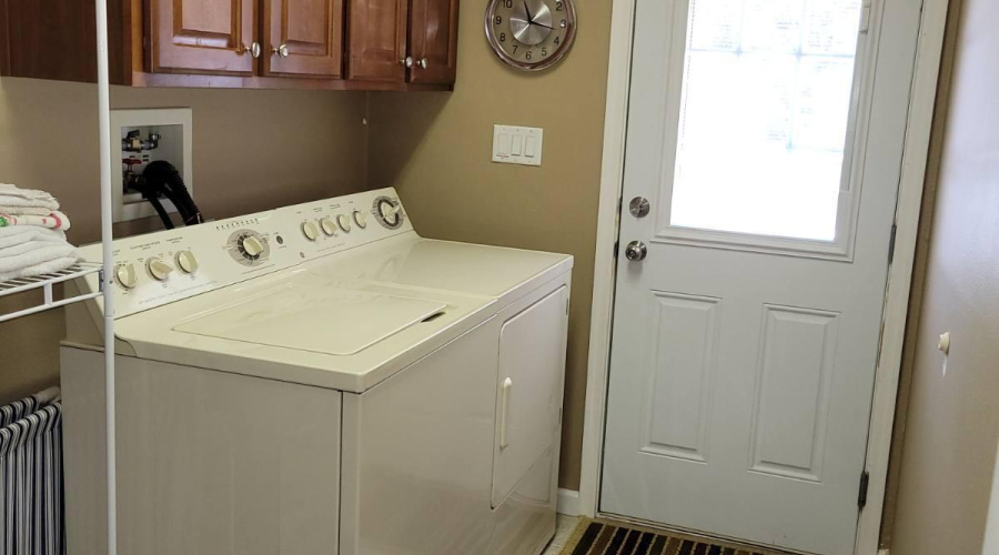 Exit from laundry/mudroom to outdoors