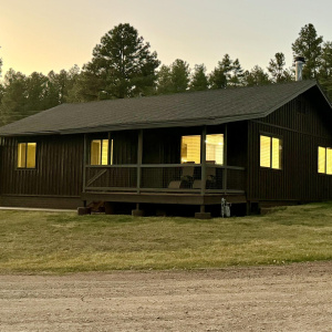 Corner home twilight