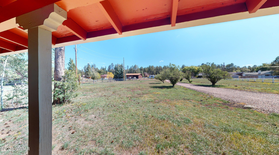 VIEW FROM FRONT PATIO