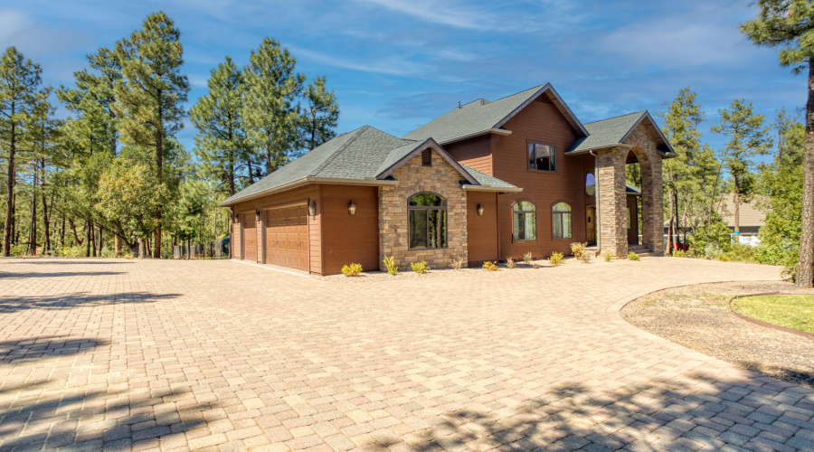 Side of Home with Garage