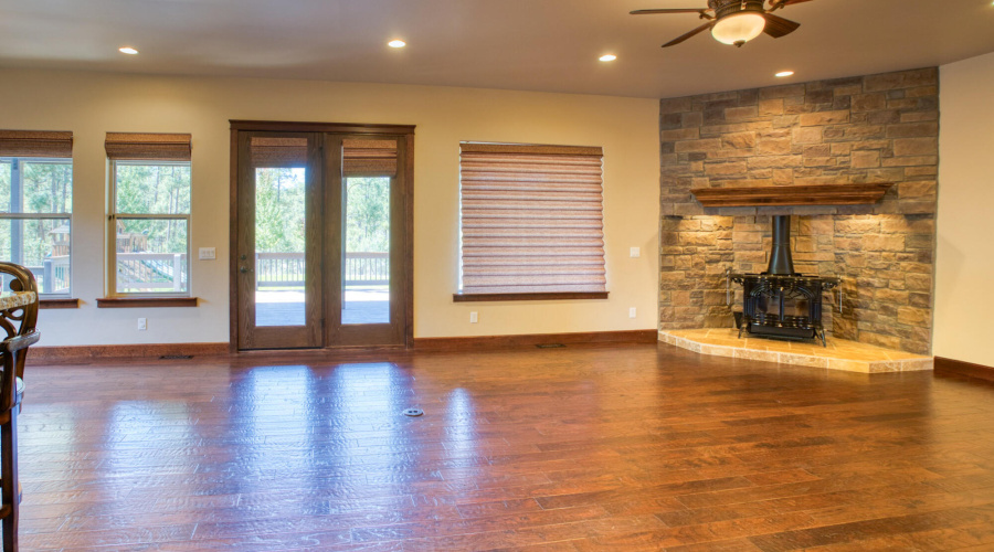 Great Room with a Woodstove