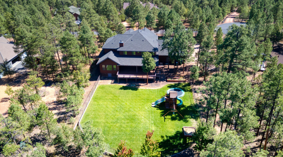 Aerial View Back of Home