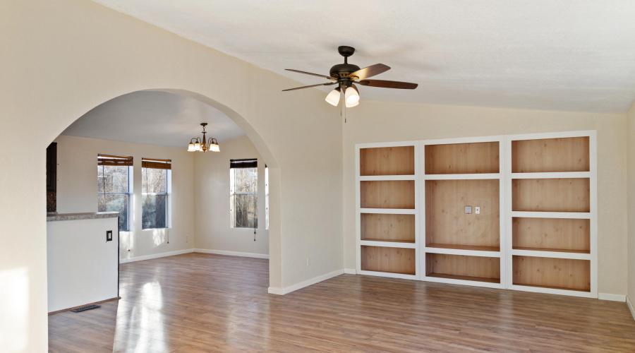 Living room shelves