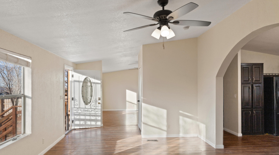 Living room to kitchen