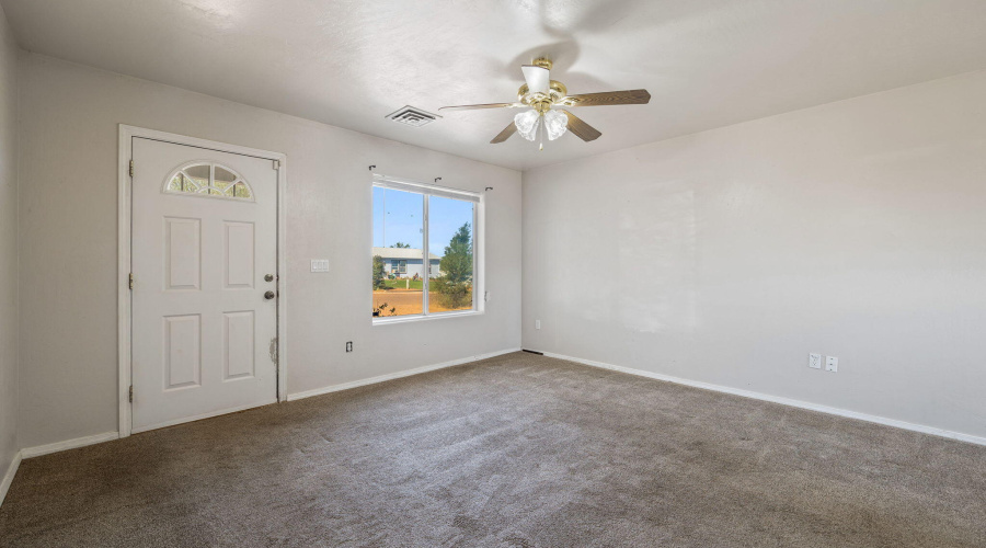 Living room facing front door