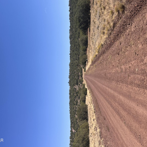 Road with property on the right