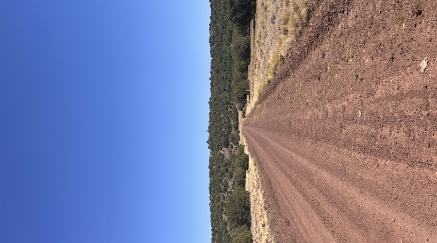 Road with property on the right