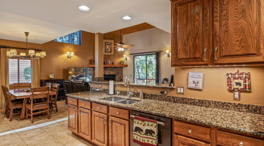 Kitchen looking into Dining Room