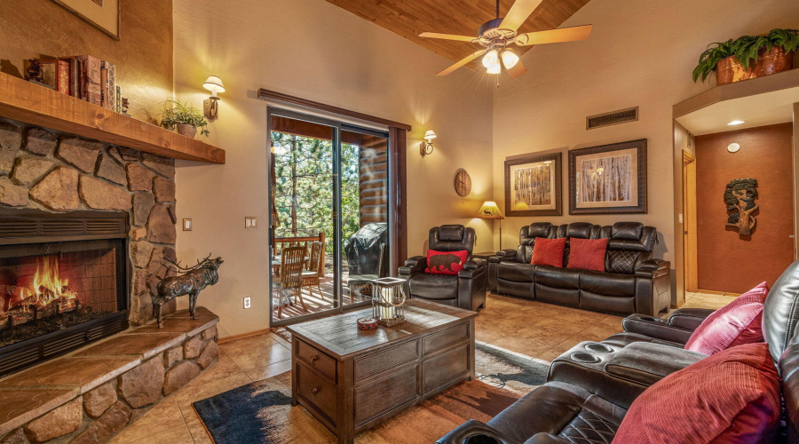 Living Room with Fireplace