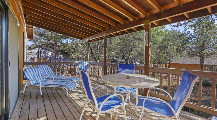 Covered Back Deck