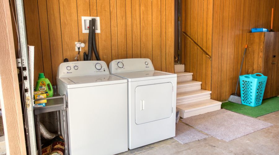 Laundry in Garage