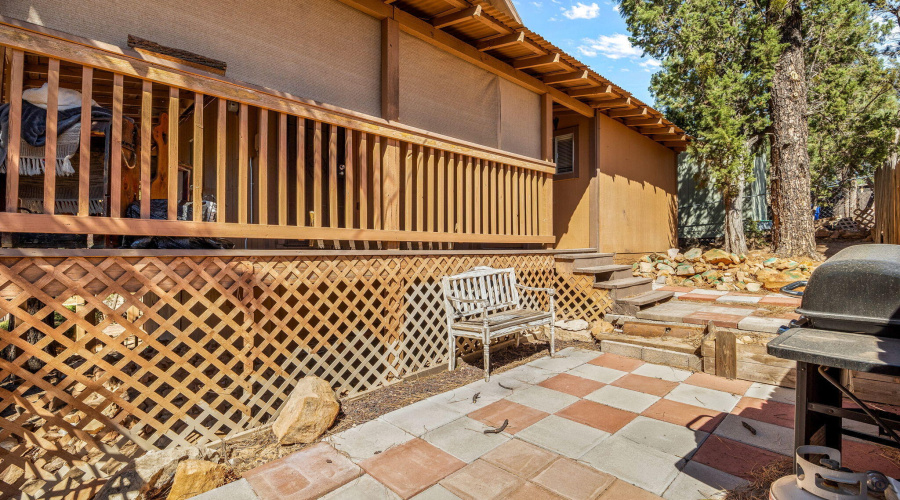 Spacious outdoor living