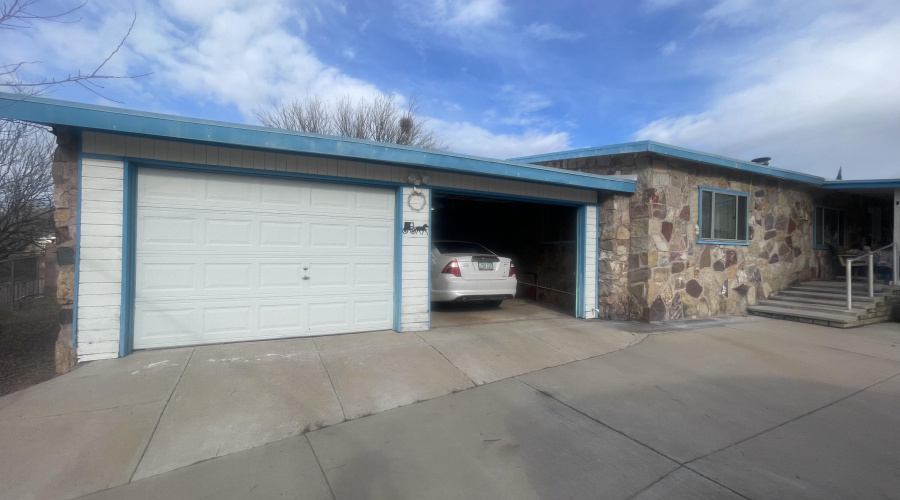 Attached garage