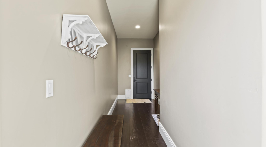 Mudroom and Door Leading Outside