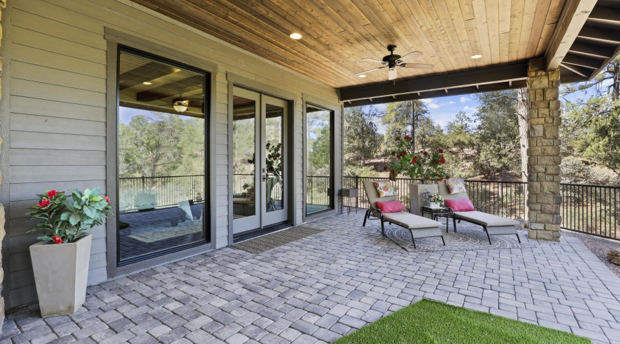 Covered Patio off of Primary Bedroom