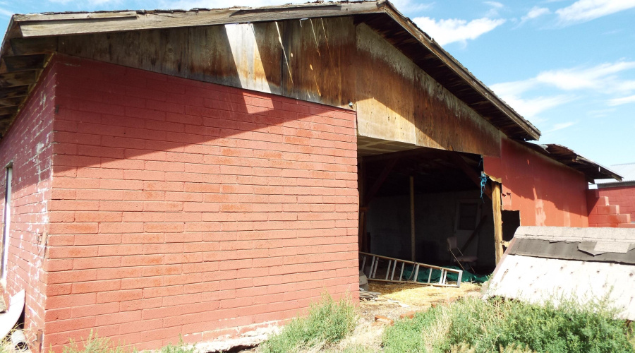 Rear of barn