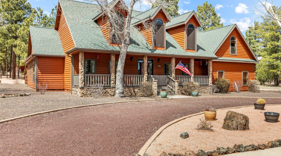 Front of Home with Circular Driveway